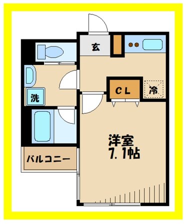 ディアレイシャス武蔵新城の物件間取画像